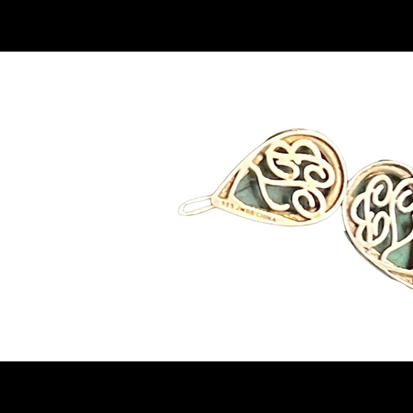 JWBR Labradorite Marcasite amethyst sterling silver tear drop dangle earrings - Picture 10 of 11